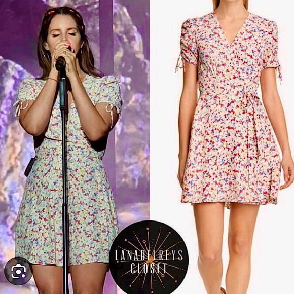 SALE!🌸🌸💥💥💥Lana Del Rey Polo Ralph Lauren crêpe wrap dress - Picture 2 of 14